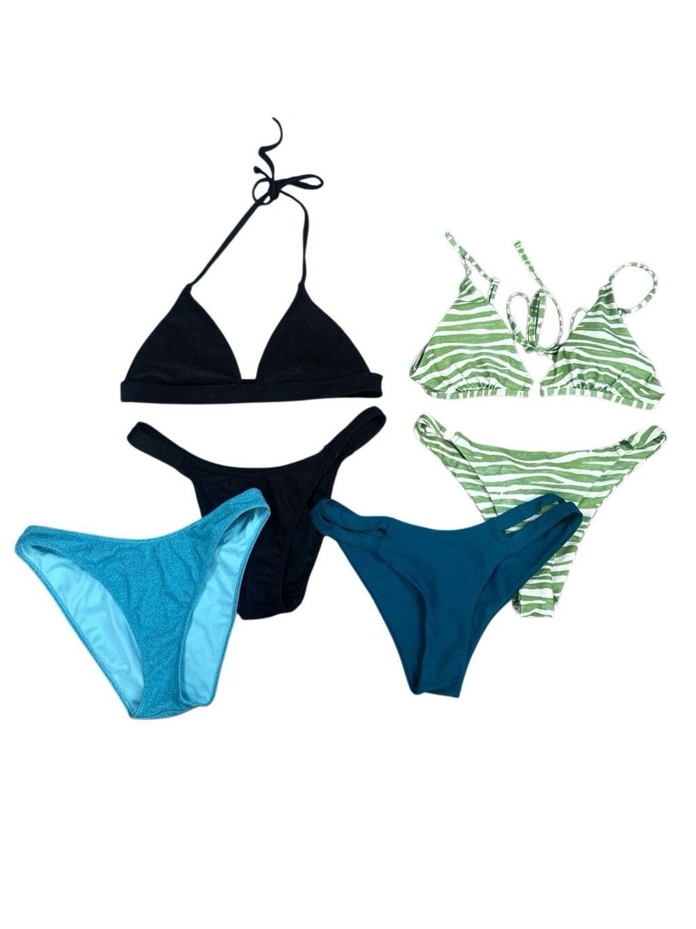 pacsun shein bikini sets and bottoms bundle swimwear swimsuits summer cheeky M